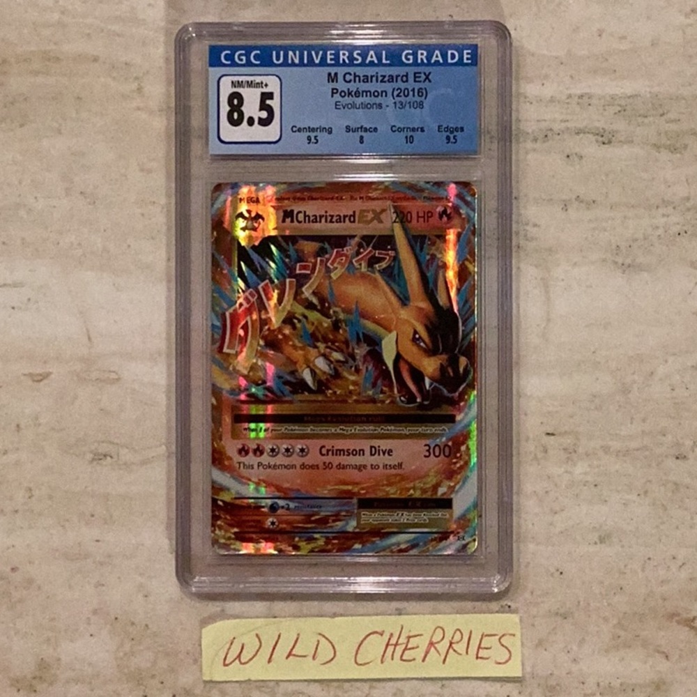 Pokemon Charizard EX Holo XY Evolutions 13/108 Mega 2016 CGC 8.5 Graded Card - Picture 2 of 6